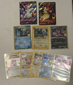 Lot Of 10 Celebrations 25th Anniversary Pokemon Cards, Black Star Promo - Image 1