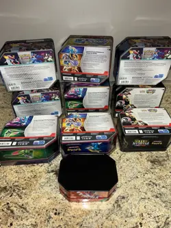 Pokemon Assorted Empty Collector's Metal Tin Lot of 10 (no cards inside) - Image 3