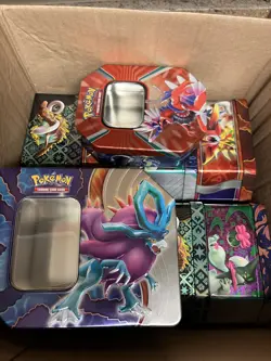 Pokemon Assorted Empty Collector's Metal Tin Lot of 10 (no cards inside) - Image 4