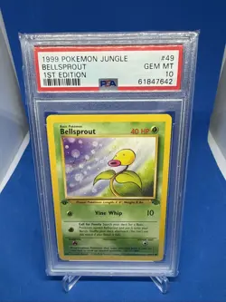 1999 Pokemon Jungle 1st edition PSA 10 Bellsprout #49 TCG Trading Card Gem Mint - Image 1