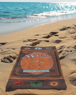 Magic The Gathering Beach Towel Booster Cards Deck Pack Game Retro 30"x60" - Image 2