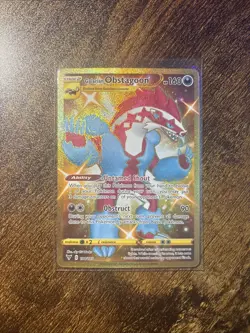 Galarian Obstagoon 198/185 Secret Rare Vivid Voltage Pokemon Card Near Mint - Image 1