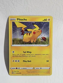 Pikachu SWSH039 SWSH: Sword & Shield Promo Cards Holo Near Mint NM+ Clean - Image 1