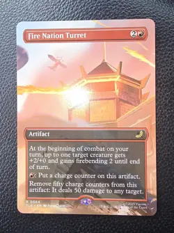 MTG - TLE - Fire Nation Turret (Borderless) #64 - Near Mint Normal - Image 1