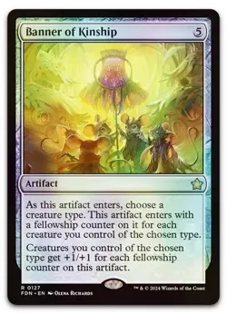 Banner of Kinship #127 (Foil) (NM) Foundations FDN Magic MTG - Image 1
