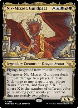 Showcase NIV-MIZZET, GUILDPACT (#319) mtg NM-M Murders at Karlov Manor Rare - Image 1