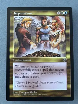 Reparations Mirage Regular MTG—Never Played Near Mint/Mint—RESERVE LIST–Vintage - Image 1