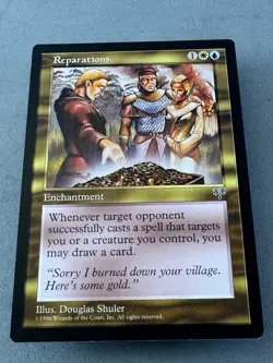Reparations Mirage Regular MTG—Never Played Near Mint/Mint—RESERVE LIST–Vintage - Image 3