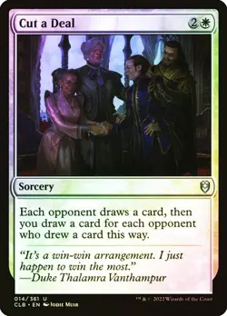 Magic The Gathering MTG CUT A DEAL FOIL Battle for Baldur's Gate NM Near Mint - Image 1