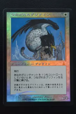 Magic The Gathering MTG TETHERED GRIFFIN FOIL JAPANESE Urza's Destiny MP Played - Image 1