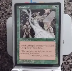 Magic: The Gathering Earthcraft Enchantment Tempest 1997 Randy Gallegos English - Image 1