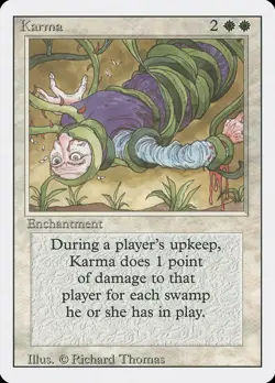 MTG Karma Revised 26 Regular Uncommon LP - Image 1