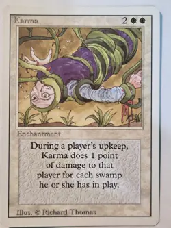 MTG Karma Revised 26 Regular Uncommon LP - Image 2