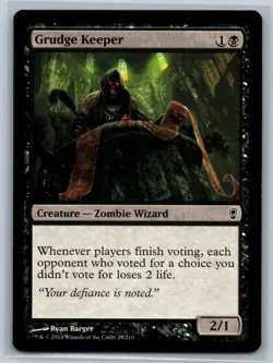 MTG Magic the Gathering Grudge Keeper (28/219) Conspiracy LP - Image 1