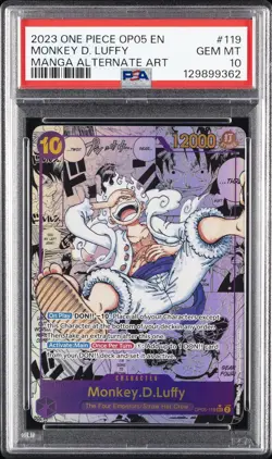 2023 ONE PIECE OP05-AWAKENING OF THE NEW ERA #119 MONKEY D. LUFFY PSA 10 - Image 1