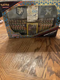 Pokemon TCG Crown Zenith Shiny Zacian Premium Figure Collection Box 820650851636 - Image 2