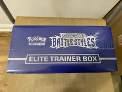 Pokemon TCG Sword & Shield Battle Styles Elite Trainer Box ETB (BLUE) NEW/Sealed - Image 4