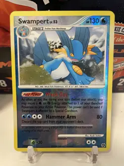 Swampert REVERSE HOLO RARE 9/106 Pokemon - Great Encounters - LP/NM - Image 1