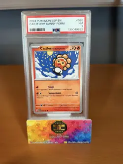 Pokemon 2024 SSP en Castform Sunny FORM 020/191 Psa 7 - Image 1