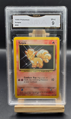 1999 Pokemon Vulpix #68 Base Set GMA 9 - Image 1