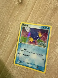 2006 Pokemon EX Mudkip 58/100 Crystal Guardians Stamped Reverse Holo LP/NM - Image 3