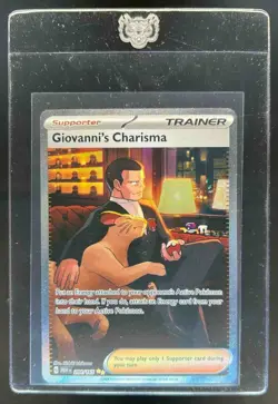 2023 Pokemon SV 151 Giovanni's Charisma #204/165 - Image 1