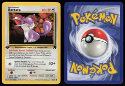 Rattata 66/82 Common Team Rocket 1st Edition Pokemon - Image 3
