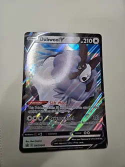 2020 Pokemon Sword & Shield PROMO JUMBO SWSH049 Holo Dubwool V MINT - Image 1
