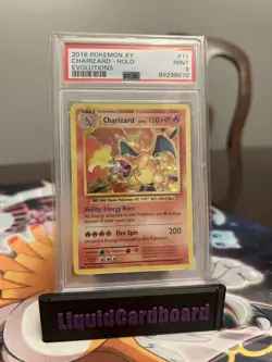 2016 Pokemon XY Evolutions Charizard Holo #11 PSA 9 - Image 1