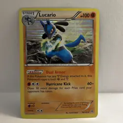 Lucario 78/135 Holo Rare - 2012 Pokemon Black & White: Plasma Storm - LP - Image 1