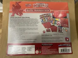 Pokemon TCG Sword & Shield Battle Styles Elite Trainer Box ETB (RED) NEW/Sealed - Image 2