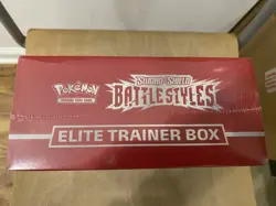 Pokemon TCG Sword & Shield Battle Styles Elite Trainer Box ETB (RED) NEW/Sealed - Image 4