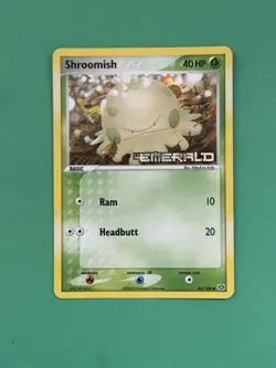 2005 Pokemon Shroomish Reverse Holo Stamped 63/106 EX Emerald NRMT - Image 1