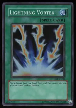 Lightning Vortex DR3-EN160 Super Rare Dark Revelation Volume 3 Yu-Gi-Oh - Image 1