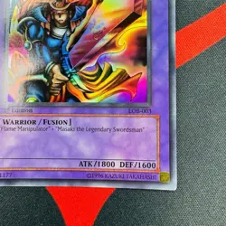 Yu-Gi-Oh! Flame Swordsman LOB-003 1st Edition Super Rare Asian English LP EX - Image 5