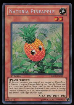 Naturia Pineapple DREV-EN082 Secret Rare Duelist Revolution 1st Edition Yu-Gi-Oh - Image 1