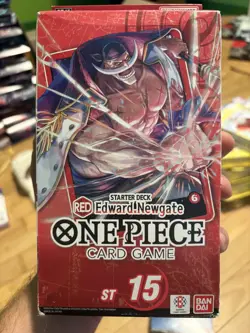 ONE PIECE TCG: Edward Newgate (Red)(ST-15) New/Sealed - Image 1