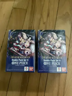 One Piece TCG The Azure Sea's Seven Double Pack Set 9 Sealed (Lot of 2) - Image 1