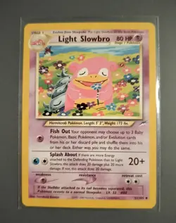 Light Slowbro 51/105 Neo Destiny Regular Pokemon TCG LP - Image 1