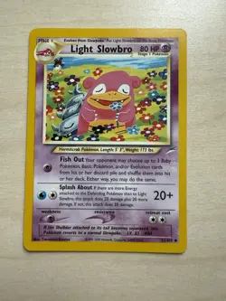 Pokemon TCG - Light Slowbro Neo Destiny 51/105 Unlimited Uncommon - NM - Image 1