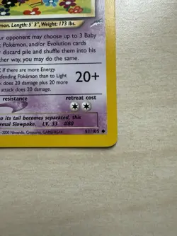 Pokemon TCG - Light Slowbro Neo Destiny 51/105 Unlimited Uncommon - NM - Image 4