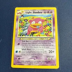 Light Slowbro 51/105 Neo Destiny Regular Flex LP Condition Pokemon TCG - Image 1
