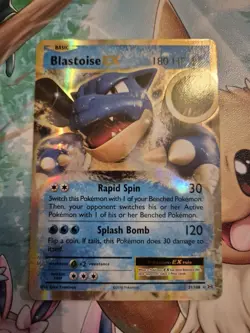 Pokemon TCG XY Evolutions Blastoise EX Ultra Rare Card 21/108 NM Condition - Image 1