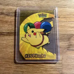 2000 Topps TV Animation #25 Pikachu Clear Pokemon Card - Image 1