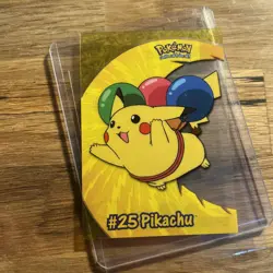 2000 Topps TV Animation #25 Pikachu Clear Pokemon Card - Image 3