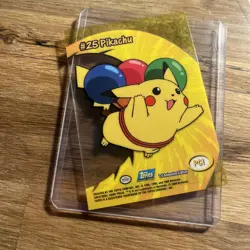 2000 Topps TV Animation #25 Pikachu Clear Pokemon Card - Image 5