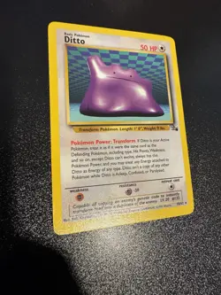 Ditto 18/62 Pokemon TCG WOTC Base Set Fossil Non Holo NM/LP - Image 1