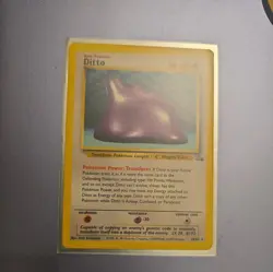 Ditto 18/62 Pokemon TCG WOTC Base Set Fossil Non Holo LP - Image 1