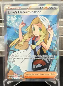 Pokemon TCG Mega Evolution Lillie's Determination 169/132 Full Art Ultra Rare - Image 1