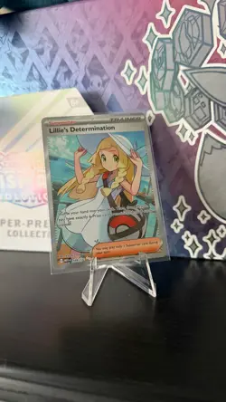 Pokemon TCG Lillie's Determination 169/132 Full Art Trainer Mega Evolution - Image 1